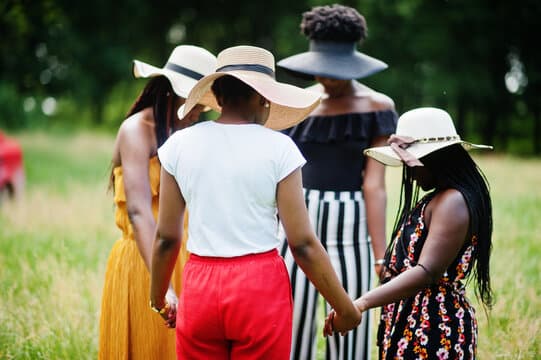 Women praying